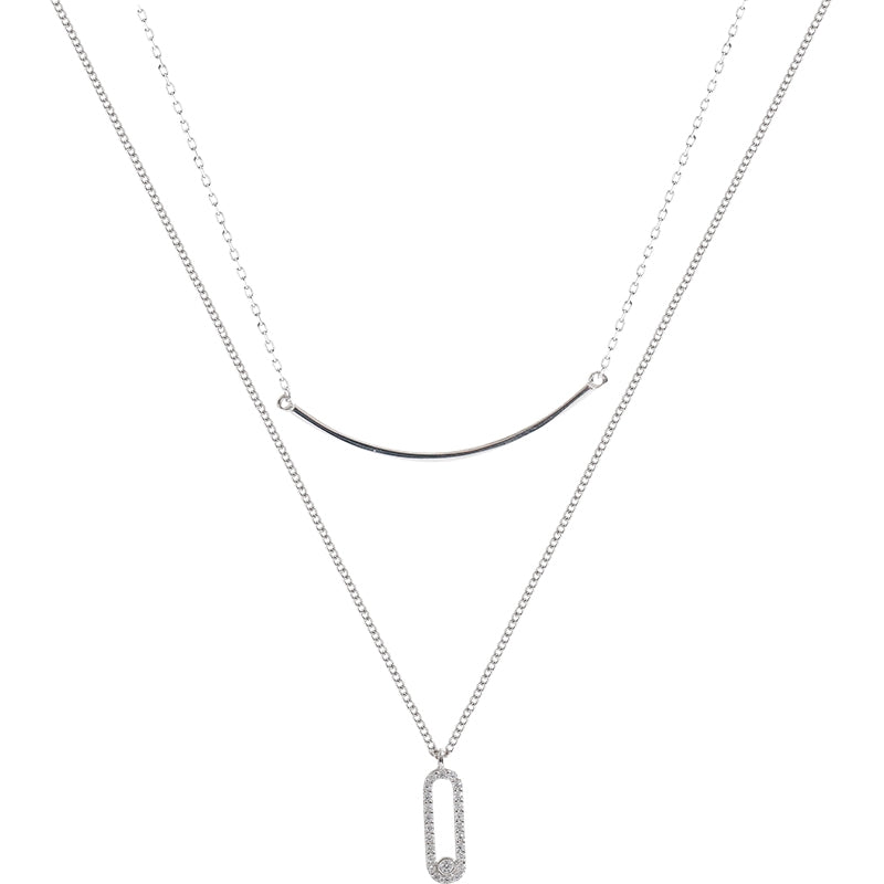 Long chain necklace bracelet 2way/M-168