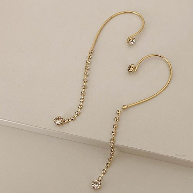 Bijou chain drop hook earrings1*M-51