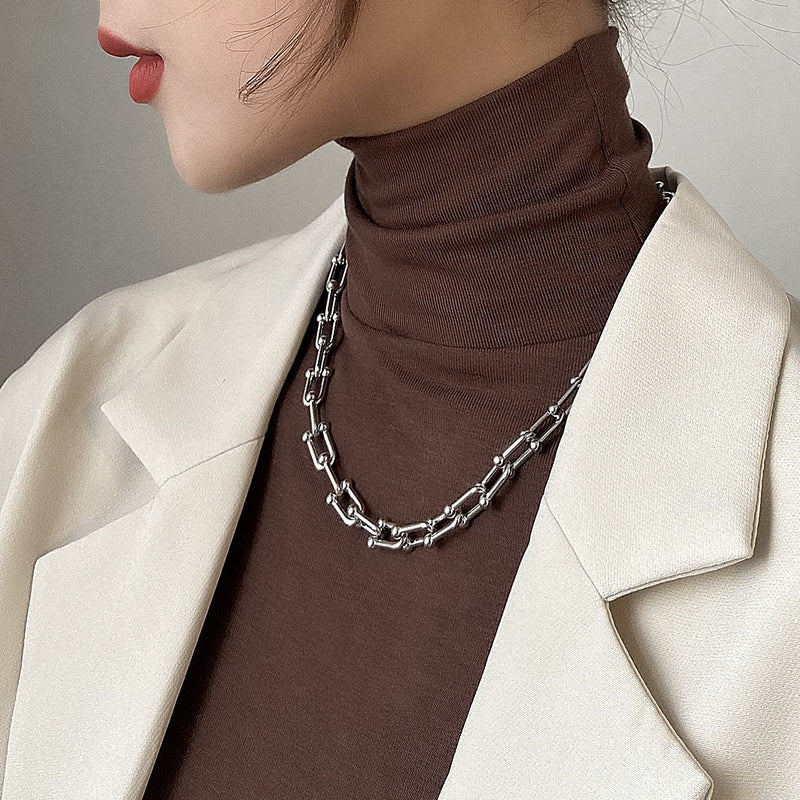 Clavicle chain necklace/M-177